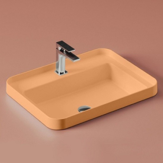 Раковина ArtCeram Fuori Scala 60 см arancio cammeo TFL034 13 00 arancio cammeo *0