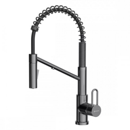 Смеситель для питьевой воды Omoikiri Mikawa 2 Plus-SB GM вороненая сталь 4994454 Hanex