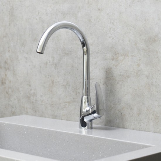 Смеситель для кухни Lemark Linara с поворотным изливом LM0405C Hanex
