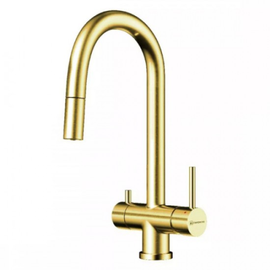 Смеситель для питьевой воды Omoikiri Akita-S LG светлое золото 4994350 Hanex