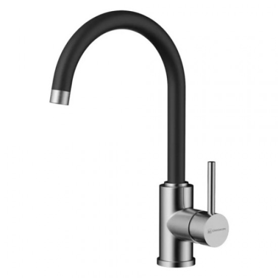 Смеситель для кухни Omoikiri Shinagawa BN-BL нержавеющая сталь/черный 4994252 Hanex