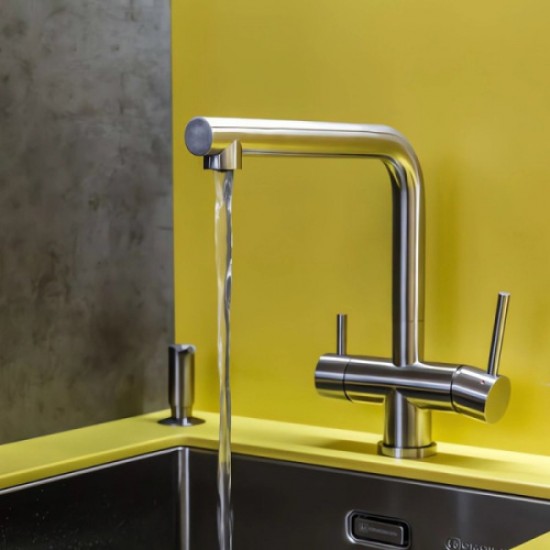 Смеситель для питьевой воды Omoikiri Takamatsu-S BN нержавеющая сталь 4994346 Hanex