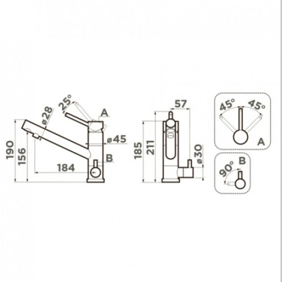 Смеситель для питьевой воды Omoikiri Tonami C хром 4994012 Hanex