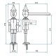 Смеситель для кухни Emmevi Pinocchio 1887 Hanex
