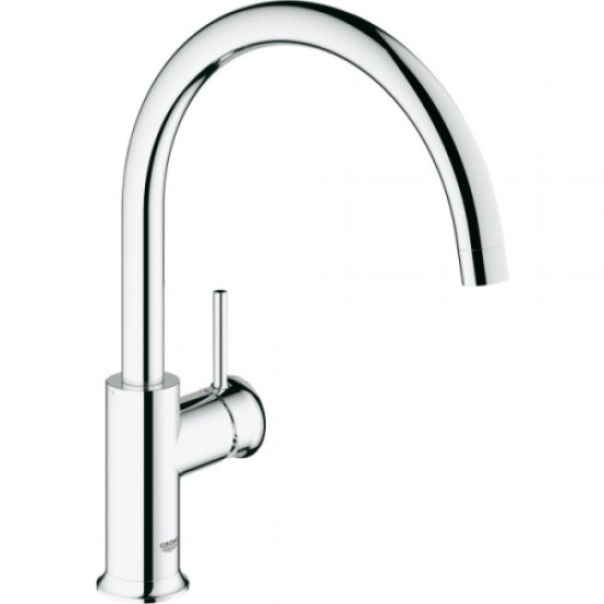 Смеситель для кухни GROHE BauClassic с высоким C-образным изливом 31234000 Hanex