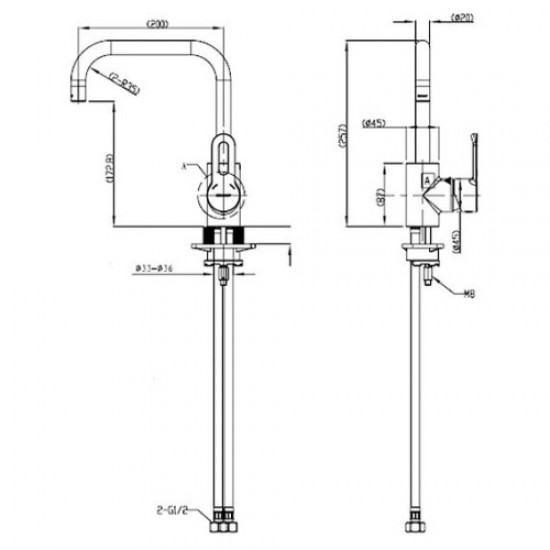 Смеситель для кухни Bravat Stream-D F737163C-2 Hanex