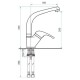 Смеситель для кухни Emmevi Giglio 8086 CR8086 Hanex