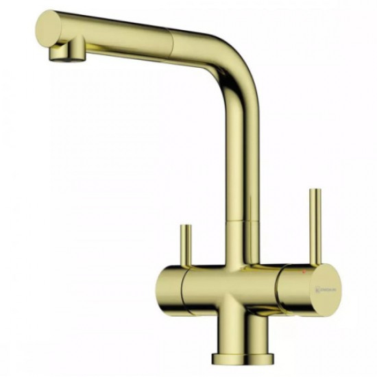 Смеситель для питьевой воды Omoikiri Takamatsu-S LG светлое золото 4994476 Hanex