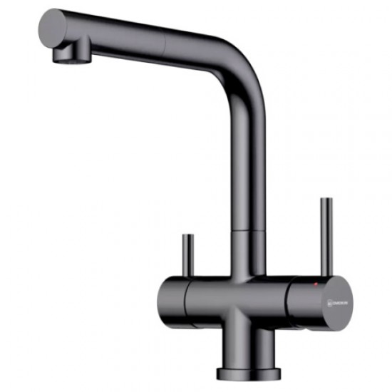 Смеситель для питьевой воды Omoikiri Takamatsu-S Gm вороненая сталь 4994564 Hanex