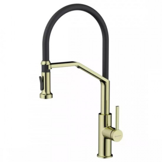 Смеситель для питьевой воды Omoikiri Makkari 2 Plus-SB LG-BL светлое золото/черный 4994496 Hanex