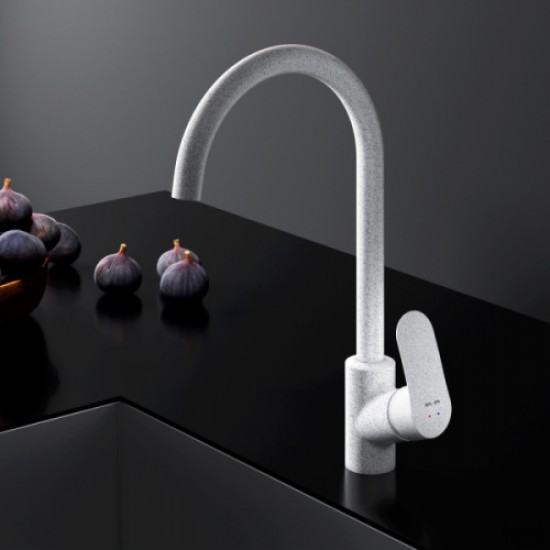 Смеситель для кухни Am.Pm Like элегантный белый F8007133