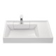 Раковина над стиральной машиной Акватон Рейн 80 см белая 1A72113KRW010 Hanex