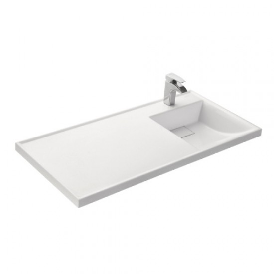 Раковина над стиральной машиной Акватон Лондри 105 см правая 1A72223KLH010 Hanex