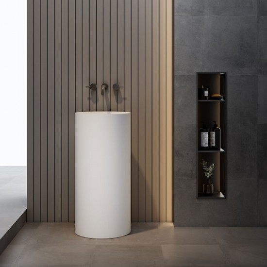 Раковина напольная Vincea 40 см белая матовая VBS-6SP01MW Hanex