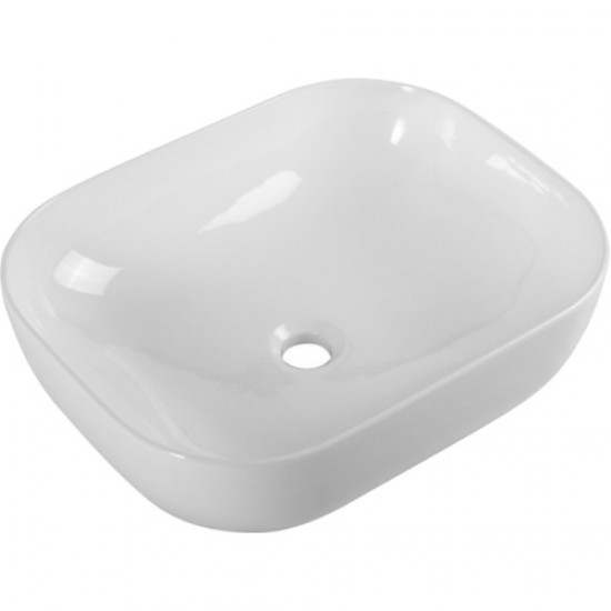 Раковина BelBagno 50 см накладная белая глянцевая BB1302 Hanex