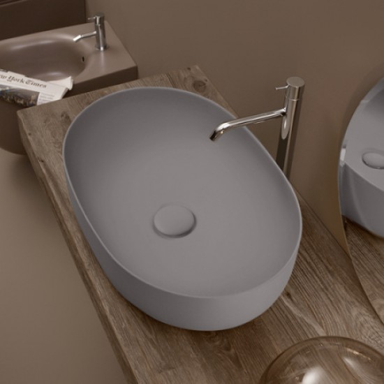 Раковина Kerasan Nolita 60 см накладная, Ferro Matt 534389 Hanex