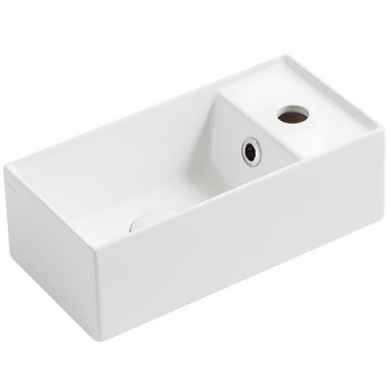 Раковина Simas Agile 40 см подвесная, белая AG20 bi*1 Hanex