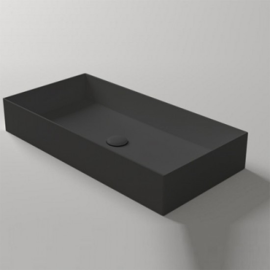 Раковина Simas Agile 80 см чёрный матовый AG80 Nero Matt Hanex