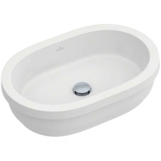 Раковина Villeroy & Boch Architectura 61 см с переливом, без покрытия CeramicPlus 41766001 Hanex