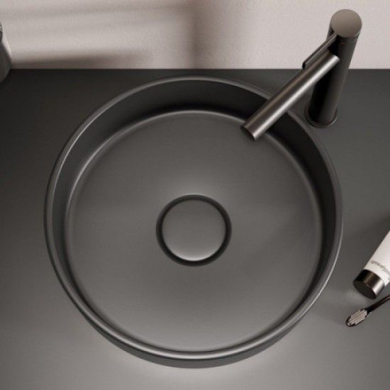 Раковина Keuco Stageline 40 см керамическая, черная 32880570400 Hanex