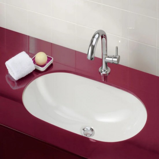 Раковина Villeroy & Boch O.novo 65 см встраиваемая, с покрытием CeramicPlus 416260R1 Hanex