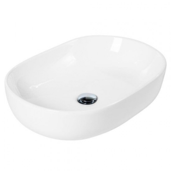 Раковина BelBagno 60 см накладная белая глянцевая BB1084 Hanex