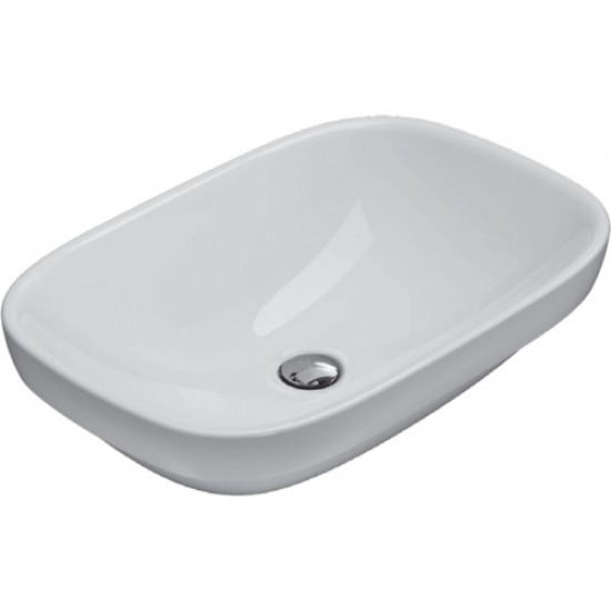 Раковина полувстраиваемая Globo Genesis GE051 GE042.BI Hanex