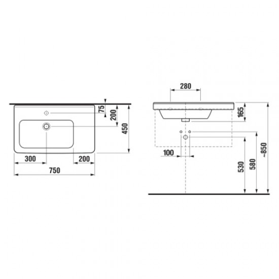 Раковина Jika Cubito 812421, 812422 Hanex