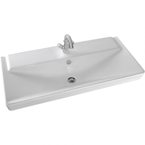 Раковина Jacob Delafon Reve 100 см с переливом E4801-00 Hanex