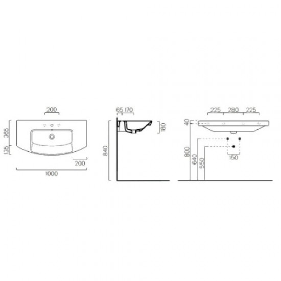 Раковина GSI Modo 7723 Hanex