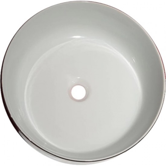 Раковина Artceram Cognac 42 см белая/platino COL001 01 57 Hanex