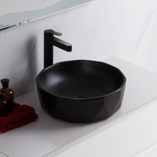 Раковина BelBagno 41 см накладная, черная BB1409H301 Hanex