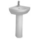 Раковина угловая керамическая, цвет белый VitrA S50 40 5306B003-0999 Hanex