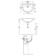 Раковина полувстраиваемая Simas Lavabi d’arredo Uni S 58 Hanex
