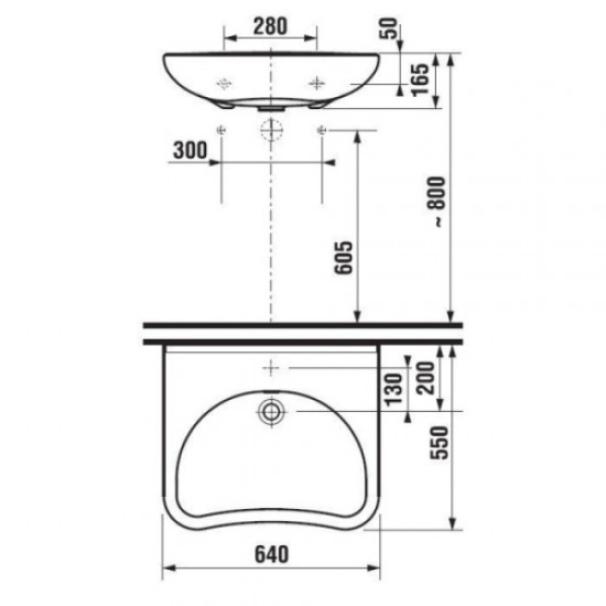 Раковина Jika Mio 813714 Hanex