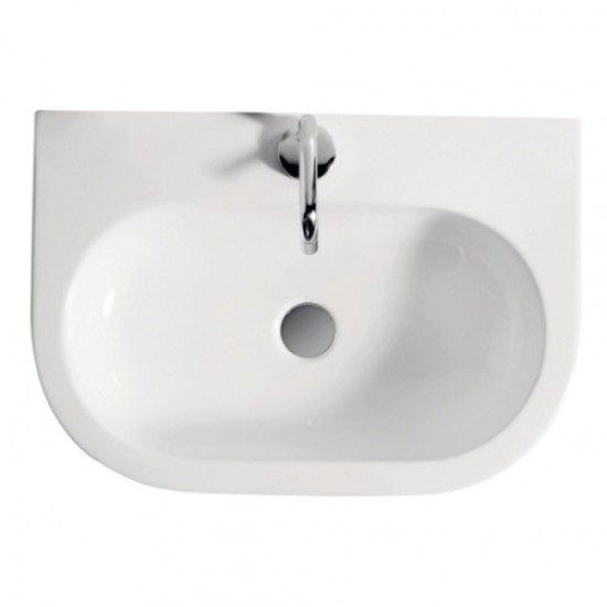 Раковина с отверстием под смеситель Kerasan Flo 3150bi*1 315001*1 Hanex