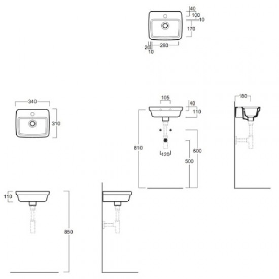 Раковина Simas Evolution EVO14 Hanex