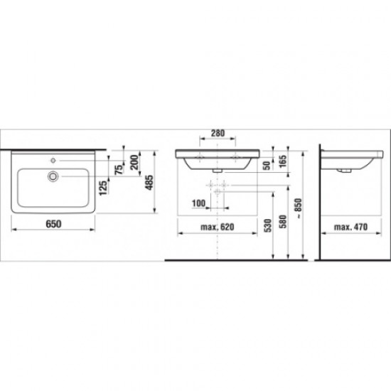 Раковина Jika Cubito 810424 Hanex