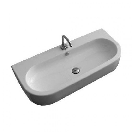 Раковина с одним отверстием под смеситель Kerasan Flo 3151bi*1 315101*1 Hanex