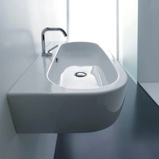 Раковина с одним отверстием под смеситель Kerasan Flo 3151bi*1 315101*1 Hanex