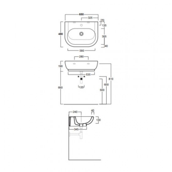 Раковина Simas E-line EL 10 Hanex
