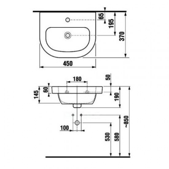 Раковина Jika Olymp Deep 8156140001041 Hanex