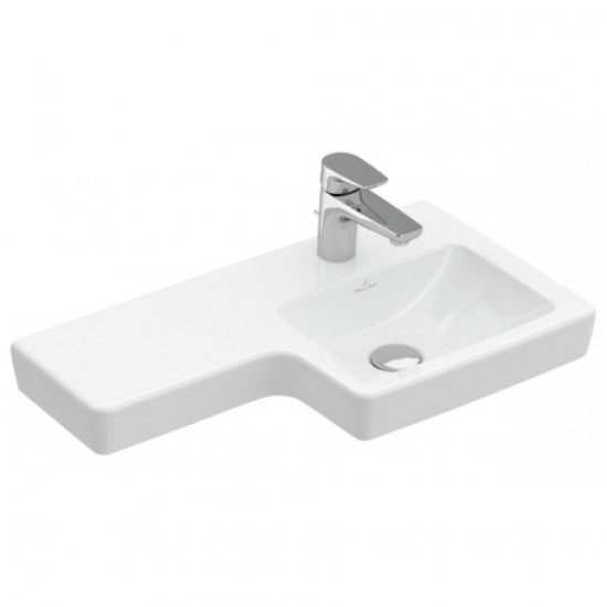 Раковина Villeroy & Boch Subway 2.0 63 см правая, цвет альпийский белый 41156R01 Hanex