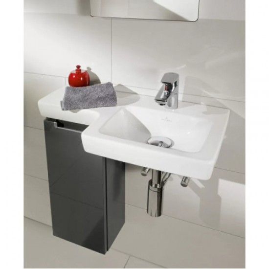 Раковина Villeroy & Boch Subway 2.0 63 см правая, цвет альпийский белый 41156R01 Hanex