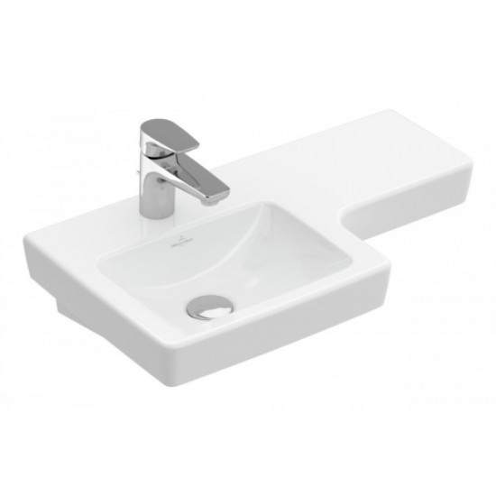 Раковина Villeroy & Boch Subway 2.0 63 см левая, цвет альпийский белый 41156L01 Hanex