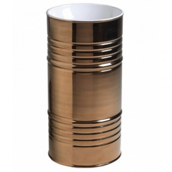 Раковина напольная Kerasan Artwork Barrel белая/бронза 4742K87 Bianco-bronzo*0 Hanex