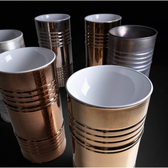 Раковина напольная Kerasan Artwork Barrel белый/розовое золото 4742K80 Hanex