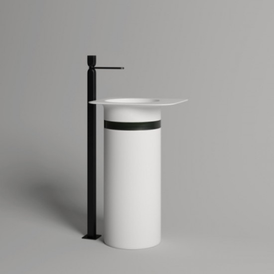 Раковина напольная Salini Ninfea 01 54,5 см белая 130221M Hanex