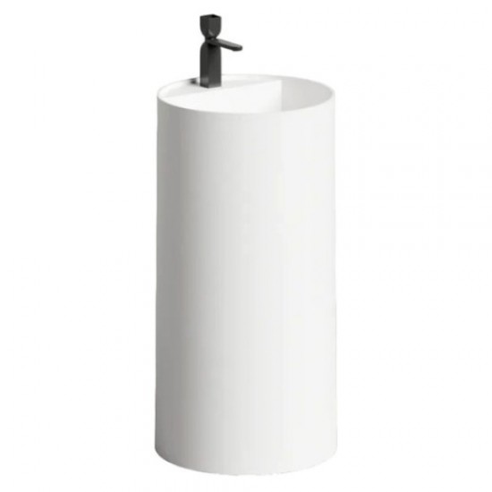 Раковина напольная Salini Armonia Round Top 01 белый матовый 130421TM Hanex