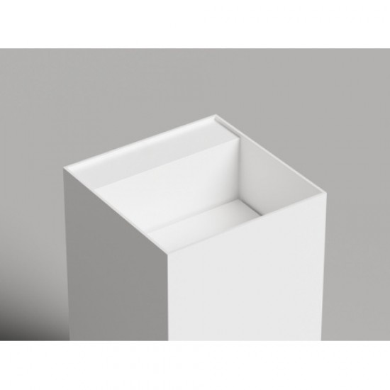 Раковина напольная Salini Armonia Square Top 01 белая глянцевая 130511TG Hanex